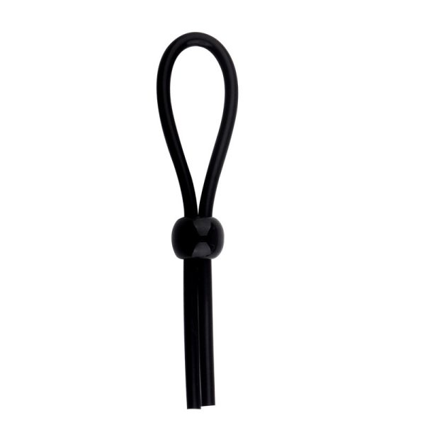 (image for) Black Adjustable Penis Tie Ring
