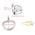 (image for) Bent Ring Stainless Steel Chastity Cage