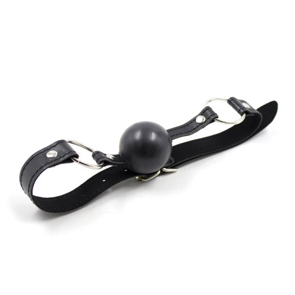 (image for) Pin Buckle O Ring Black Strap Ball Gag