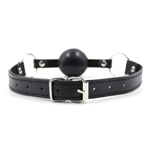 (image for) Pin Buckle O Ring Black Strap Ball Gag