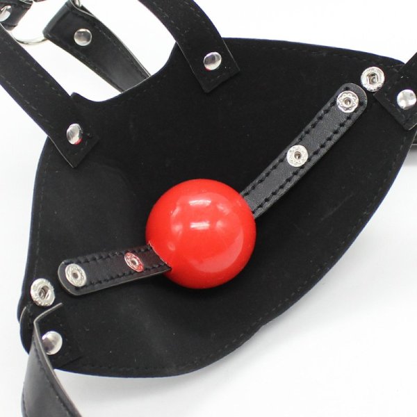 (image for) Leather Harness With Rubber Gag