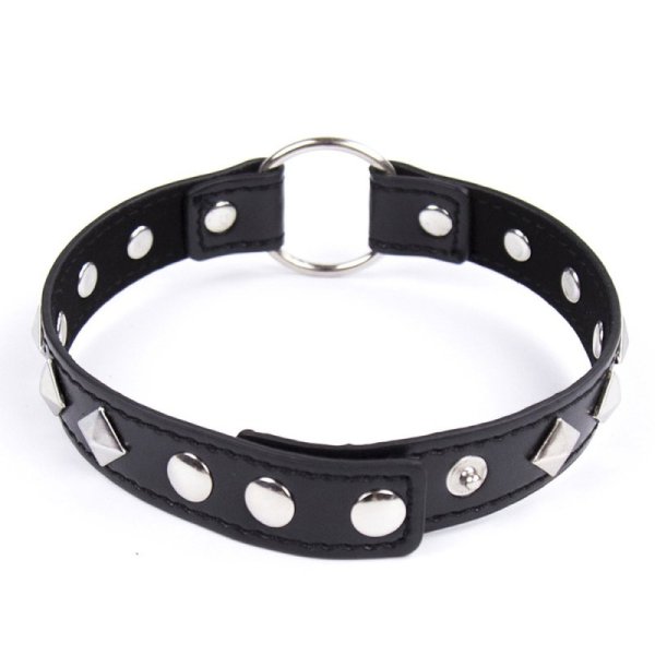(image for) Rivet Strap Metal Ring Collar