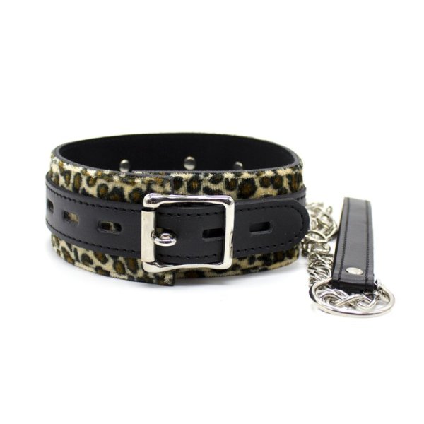 (image for) Leopard Bondage Collar