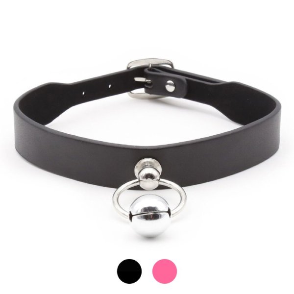 (image for) Pin Buckle Neck Collar With Bell