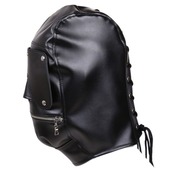 (image for) Full Mask Detachable Bondage Hood
