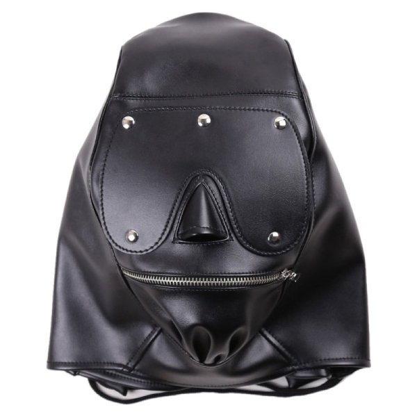 (image for) Full Mask Detachable Bondage Hood
