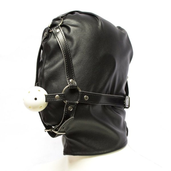 (image for) Full Head Hood With Mouth Gag