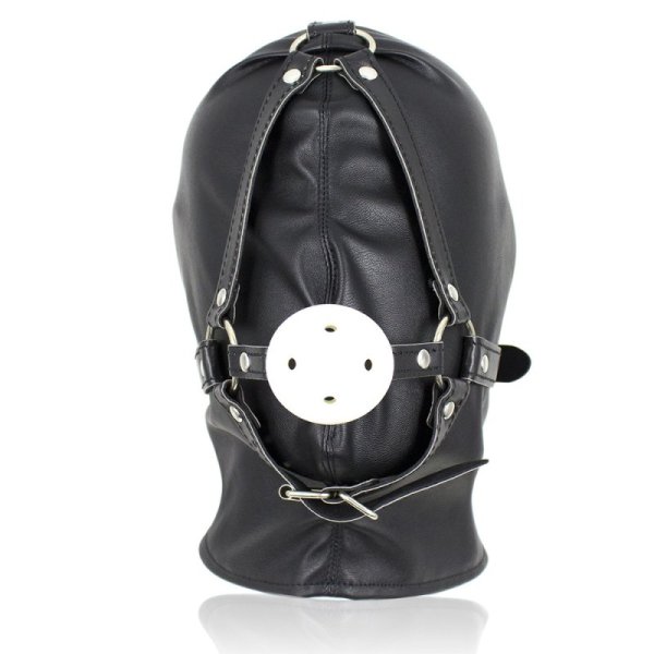 (image for) Full Head Hood With Mouth Gag