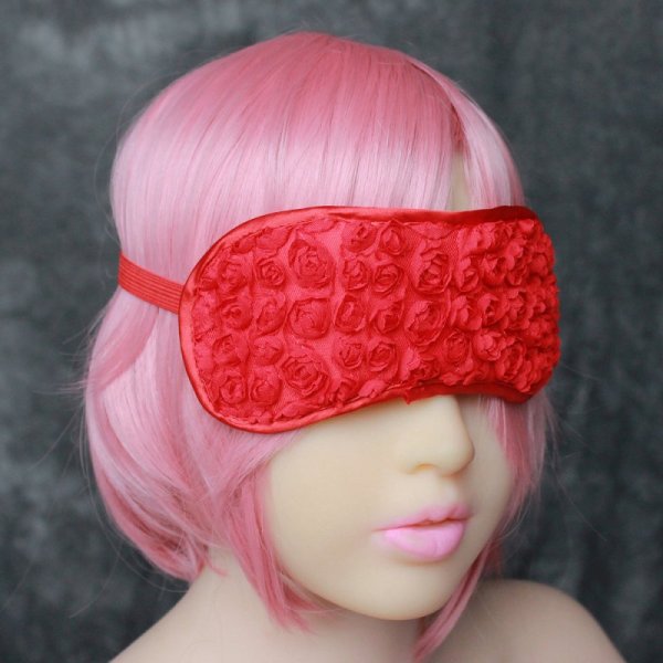 (image for) Blindfold with Flower Detail - Elastic Band