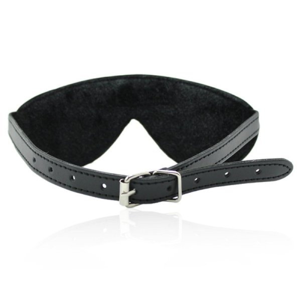 (image for) Buckle Belt Fancy Blindfold - Plush