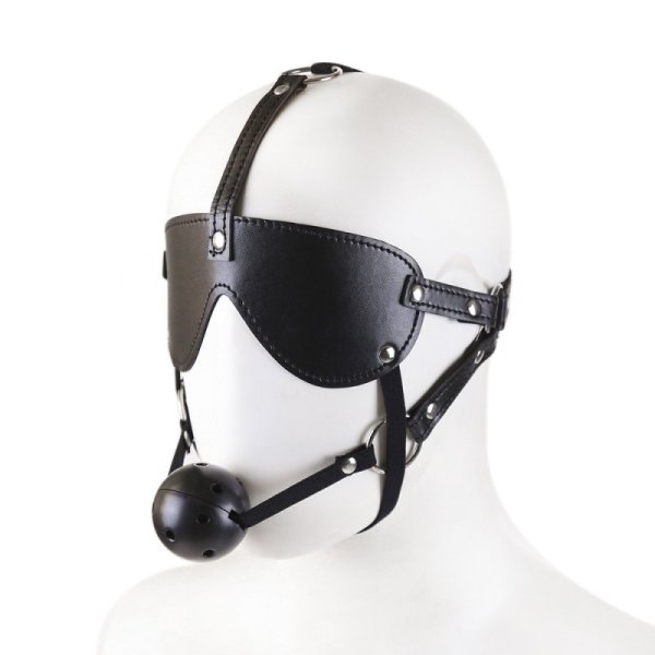 (image for) Blindfold With Breathable Ball Gag