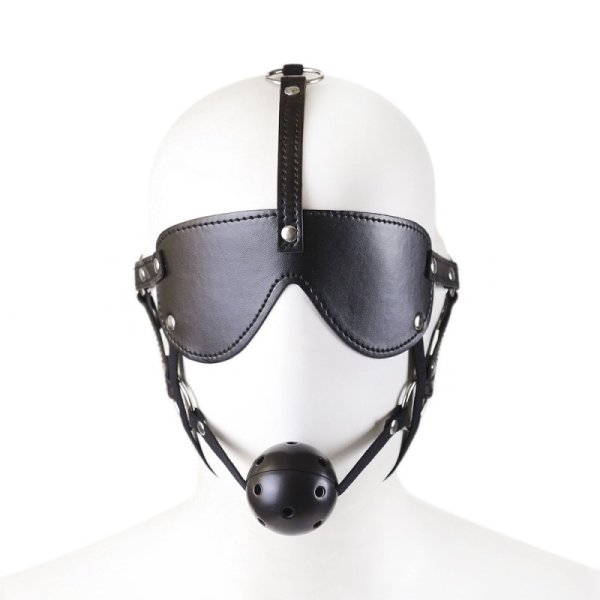 (image for) Blindfold With Breathable Ball Gag