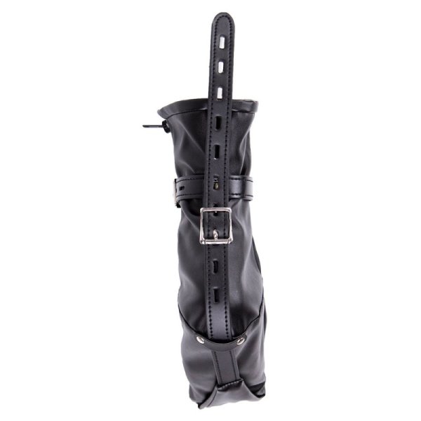 (image for) Black Soft Leather Foot Bondage Booties