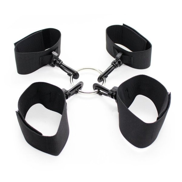 (image for) Nylon Wrist & Ankle Restraints with Center Ring