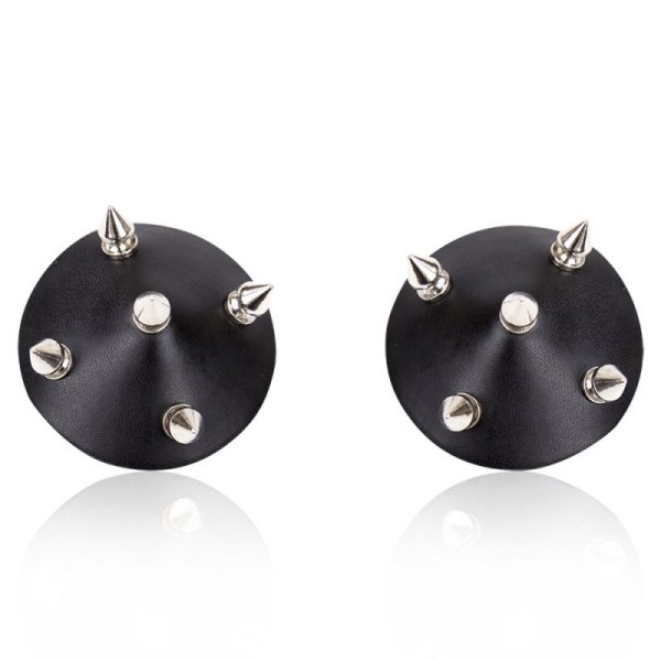 (image for) Rivet Front Leather Nipple Pasties