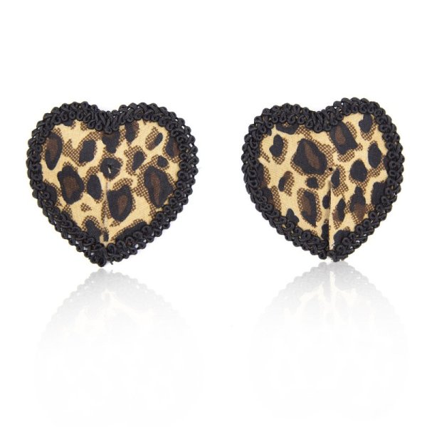 (image for) Black Tassel Leopard Pasties Nipple Covers