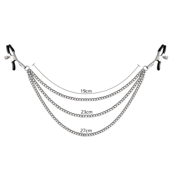 (image for) Three Chain Nipple Clamp