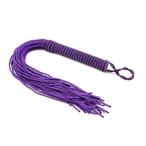 (image for) Purple Cotton Rope Whip