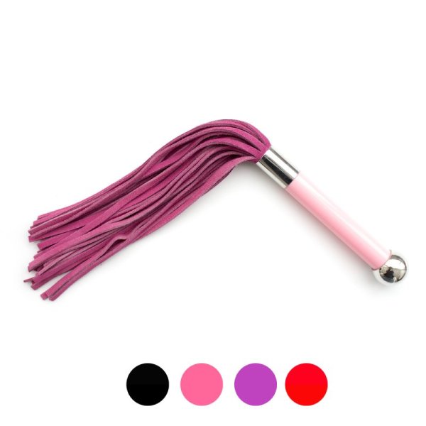(image for) Metal Handle With Faux Leather Whip