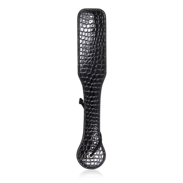 (image for) Alligator Sheepski Paddle With Chrome Button