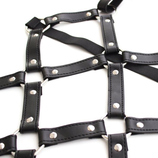 (image for) Open Breast Leather Body Harness