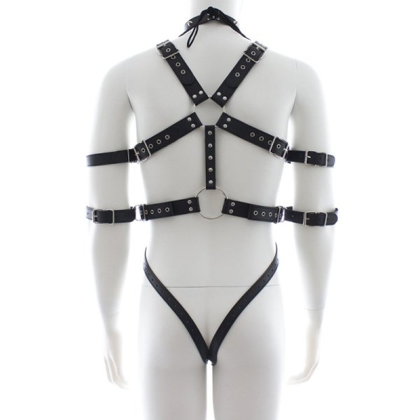 (image for) Fetish Full Body Harness With Double Cuffs