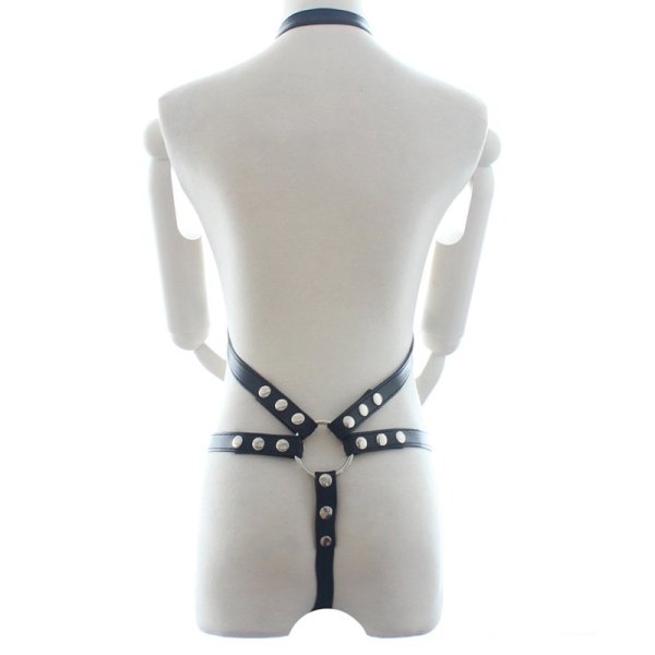 (image for) Power Body Harness With Chastity Belt