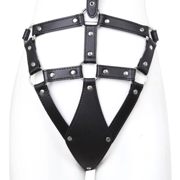 (image for) Leather Harness w/ Removable Bra