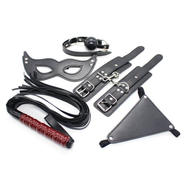 (image for) Intermediate Faux Leather Bondage Kit 5 Piece