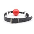 (image for) Pin Buckle Breathable O Ring Black Strap Ball Gag