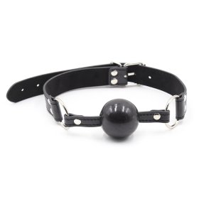 Pin Buckle O Ring Black Strap Ball Gag