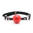 (image for) Pin Buckle Breathable O Ring Heart Strap Ball Gag