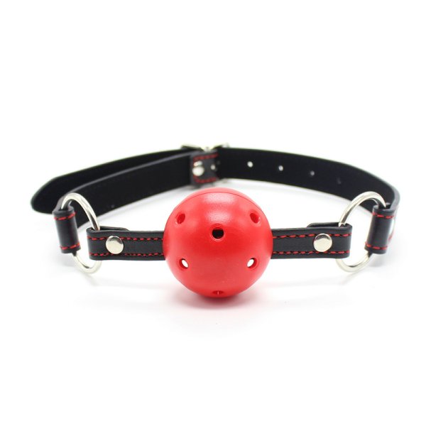 (image for) Pin Buckle Breathable O Ring Heart Strap Ball Gag