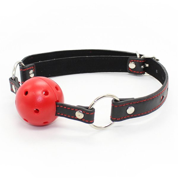 (image for) Pin Buckle Breathable O Ring Heart Strap Ball Gag