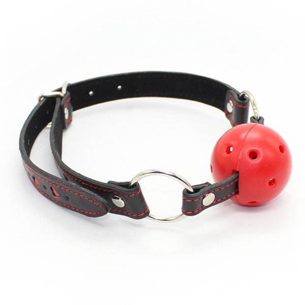 (image for) Pin Buckle Breathable O Ring Heart Strap Ball Gag