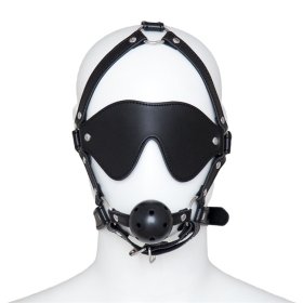 Harness Ball Gag With Blinder