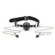 (image for) Breatheable Ball Gag with Nipple Clamps