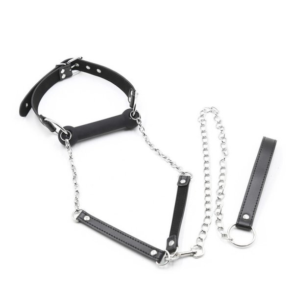 (image for) Bit Gag With Collars Leads