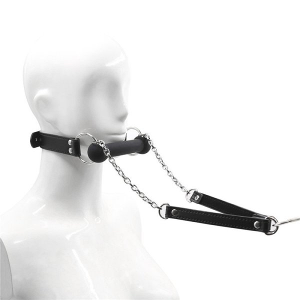 (image for) Bit Gag With Collars Leads