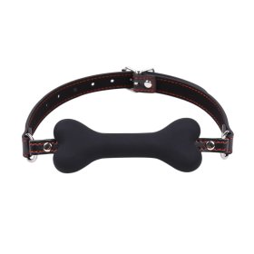 Dog Bone Soft Rubber Open Mouth Gag