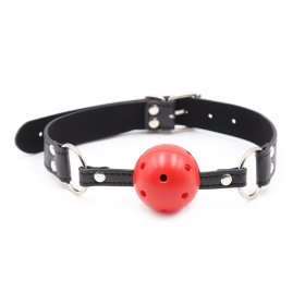 Pin Buckle Breathable O Ring Double Color Ball Gag