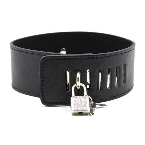 (image for) Nipple Clamp with Leather Neck Collar