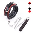 (image for) Black And Red Thick D Ring Neck Collar