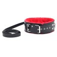 (image for) Red Fur Lined Locking Collar