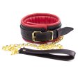 (image for) Golden Chain Leash Thick Bondage Collar