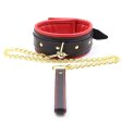 (image for) Golden Chain Leash Thick Bondage Collar