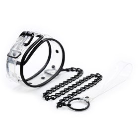 Clear Collar With Lead -Pin Lock