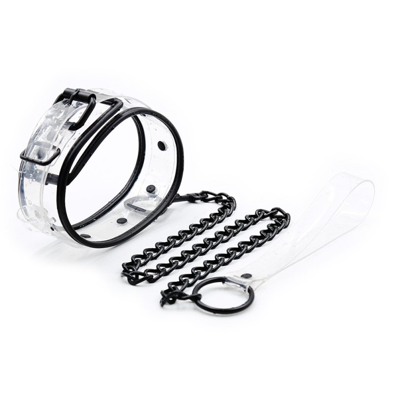 (image for) Clear Collar With Lead -Pin Lock