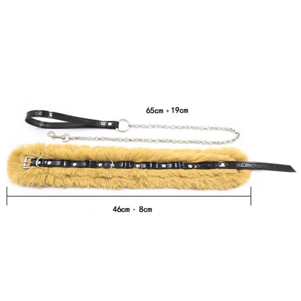 (image for) Mink Collar With Lead