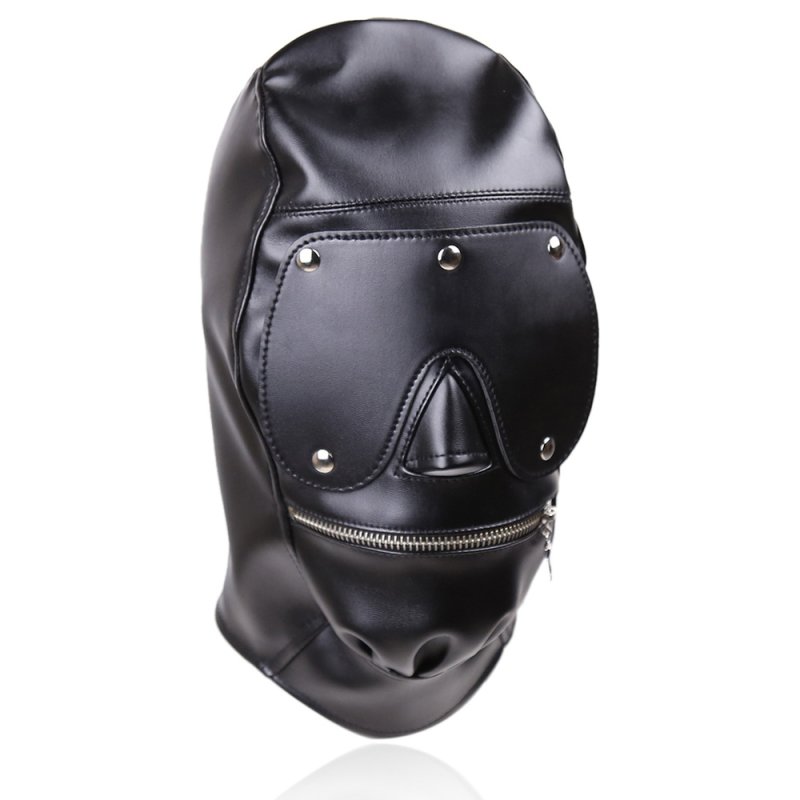 (image for) Full Mask Detachable Bondage Hood